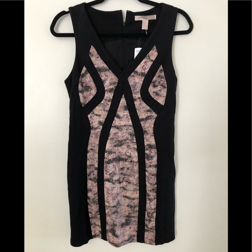 Forever 21 mini black/mauve dress
